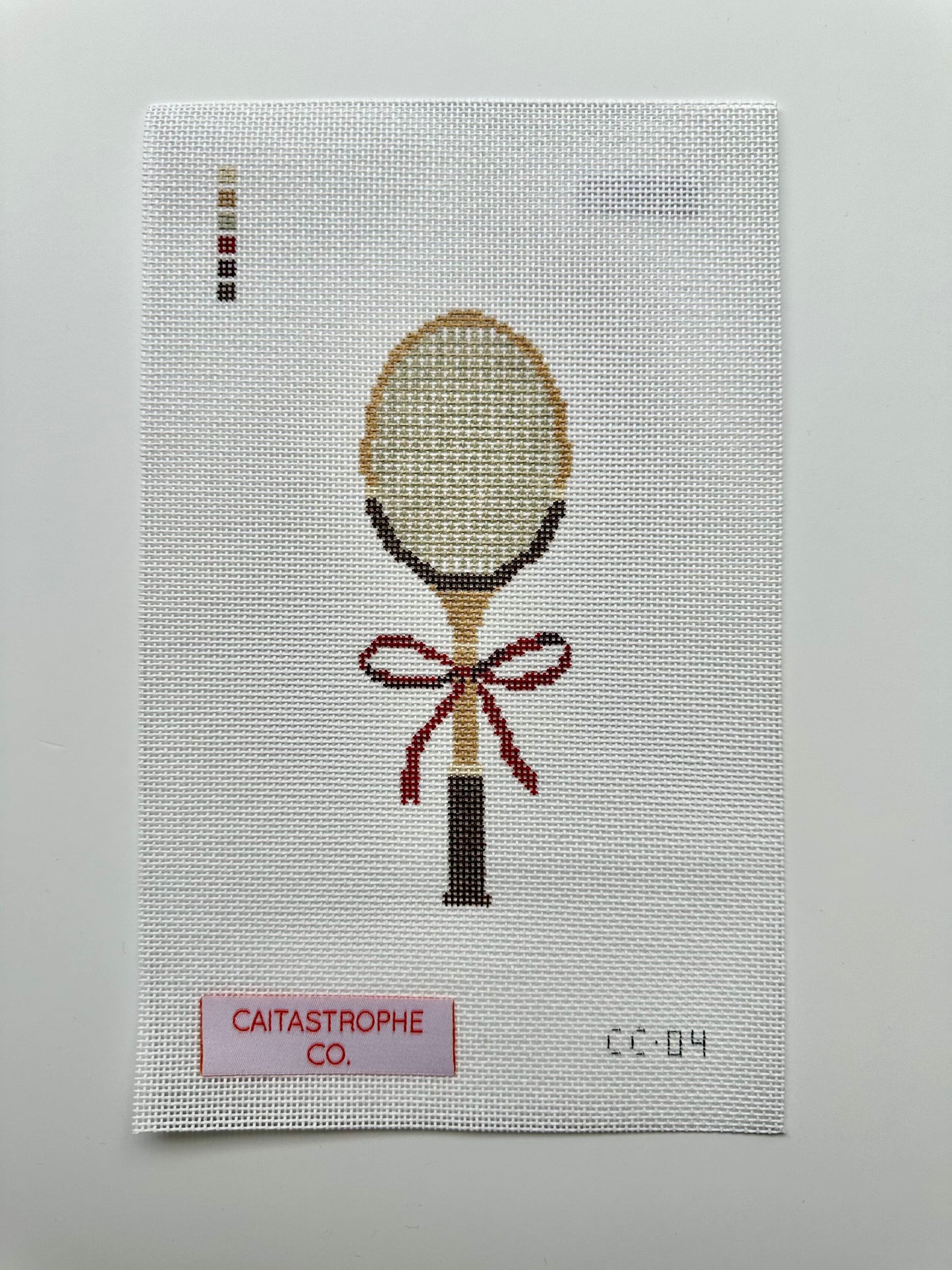 Vintage Racket with Bow