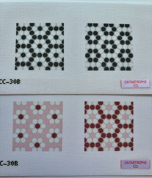 Bistro Tile Daisy Coaster Duo