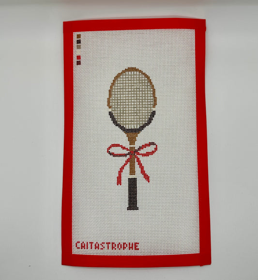 Vintage Racket with Bow