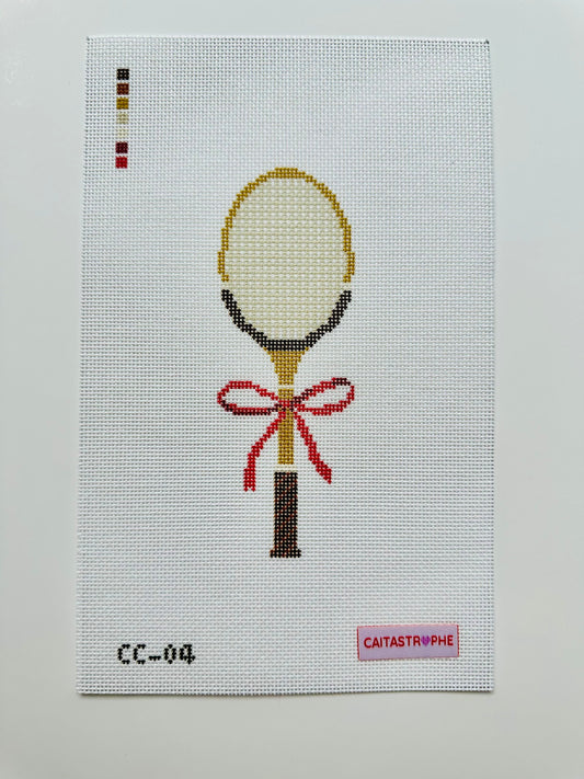 Vintage Racket with Bow